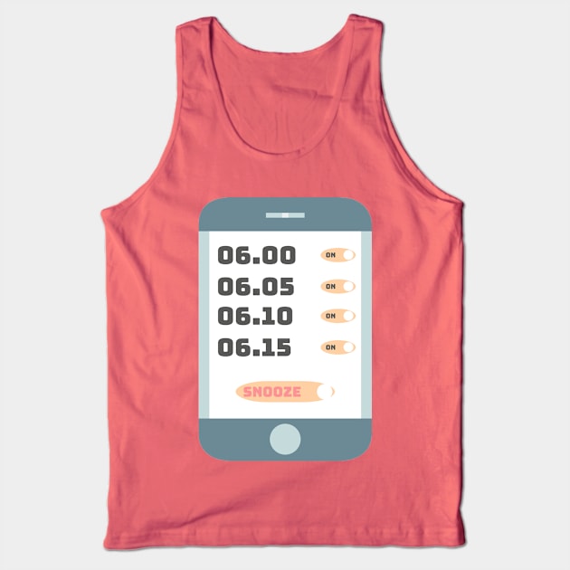 Alarm snooze Tank Top by Oricca